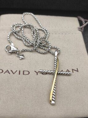 David Yurman 925 Silver Necklaces with Original Pouch